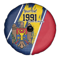 Personalized Moldova Independence Day 1991 Spare Tire Cover One People One Nation - Wonder Print Shop