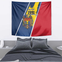 Personalized Moldova Independence Day 1991 Tapestry One People One Nation - Wonder Print Shop
