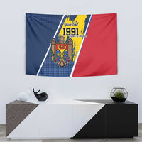 Personalized Moldova Independence Day 1991 Tapestry One People One Nation - Wonder Print Shop