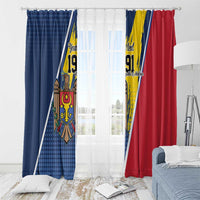 Personalized Moldova Independence Day 1991 Window Curtain One People One Nation - Wonder Print Shop
