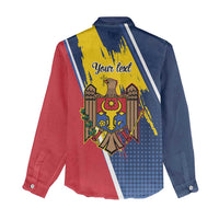 Personalized Moldova Independence Day 1991 Women Casual Shirt One People One Nation - Wonder Print Shop