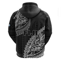 Fiji Rugby Hoodie Kaiviti Fijian Tribal World Cup Black - Wonder Print Shop