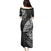 Fiji Rugby Puletasi Kaiviti Fijian Tribal World Cup Black - Wonder Print Shop