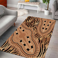 Africa Tiger Mix Dashiki Tribal Pattern Area Rug LT9 - Wonder Print Shop