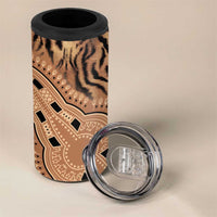 Africa Tiger Mix Dashiki Tribal Pattern 4 in 1 Can Cooler Tumbler LT9 - Wonder Print Shop