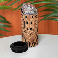 Africa Tiger Mix Dashiki Tribal Pattern 4 in 1 Can Cooler Tumbler LT9 - Wonder Print Shop