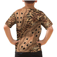 Africa Tiger Mix Dashiki Tribal Pattern Family Matching Mermaid Dress and Hawaiian Shirt LT9 - Wonder Print Shop