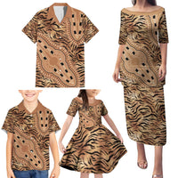 Africa Tiger Mix Dashiki Tribal Pattern Family Matching Puletasi and Hawaiian Shirt - Wonder Print Shop