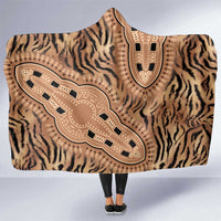 Africa Tiger Mix Dashiki Tribal Pattern Hooded Blanket