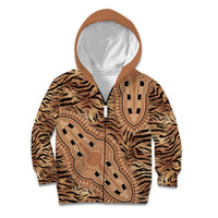 Africa Tiger Mix Dashiki Tribal Pattern Kid Hoodie - Wonder Print Shop