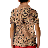Africa Tiger Mix Dashiki Tribal Pattern Kid Polo Shirt - Wonder Print Shop