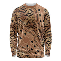 Africa Tiger Mix Dashiki Tribal Pattern Long Sleeve Shirt - Wonder Print Shop