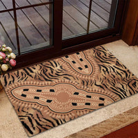 Africa Tiger Mix Dashiki Tribal Pattern Rubber Doormat - Wonder Print Shop