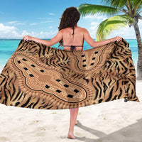 Africa Tiger Mix Dashiki Tribal Pattern Sarong - Wonder Print Shop