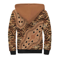 Africa Tiger Mix Dashiki Tribal Pattern Sherpa Hoodie - Wonder Print Shop