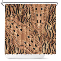 Africa Tiger Mix Dashiki Tribal Pattern Shower Curtain