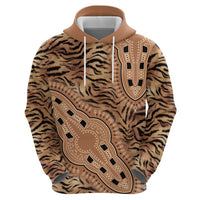 Africa Tiger Mix Dashiki Tribal Pattern Zip Hoodie - Wonder Print Shop