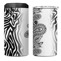 Africa Zebra Mix Paisley Tribal Pattern 4 in 1 Can Cooler Tumbler LT9 - Wonder Print Shop