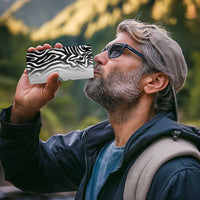 Africa Zebra Mix Paisley Tribal Pattern 4 in 1 Can Cooler Tumbler LT9 - Wonder Print Shop