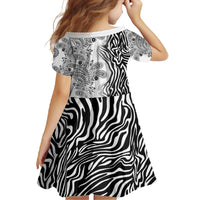 Africa Zebra Mix Paisley Tribal Pattern Family Matching Off Shoulder Maxi Dress and Hawaiian Shirt LT9 - Wonder Print Shop