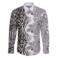 Africa Zebra Mix Paisley Tribal Pattern Family Matching Puletasi and Hawaiian Shirt - Wonder Print Shop