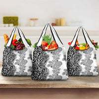 Africa Zebra Mix Paisley Tribal Pattern Grocery Bag