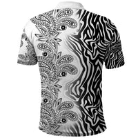 Africa Zebra Mix Paisley Tribal Pattern Polo Shirt - Wonder Print Shop