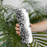 Africa Zebra Mix Paisley Tribal Pattern Skinny Tumbler - Wonder Print Shop