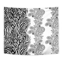 Africa Zebra Mix Paisley Tribal Pattern Tapestry - Wonder Print Shop