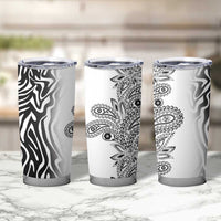 Africa Zebra Mix Paisley Tribal Pattern Tumbler Cup - Wonder Print Shop