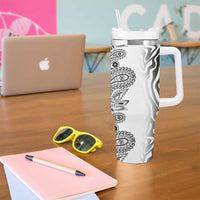 Africa Zebra Mix Paisley Tribal Pattern Tumbler With Handle - Wonder Print Shop