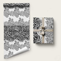 Africa Zebra Mix Paisley Tribal Pattern Wrapping Paper - Wonder Print Shop