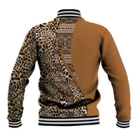 Africa Leopard Mix Native Tribal Pattern Baseball Jacket LT9 - Wonder Print Shop