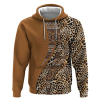 Africa Leopard Mix Native Tribal Pattern Hoodie - Wonder Print Shop