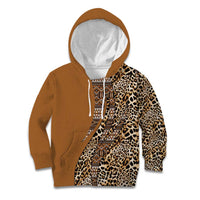 Africa Leopard Mix Native Tribal Pattern Kid Hoodie - Wonder Print Shop