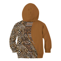 Africa Leopard Mix Native Tribal Pattern Kid Hoodie - Wonder Print Shop