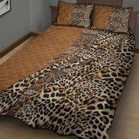 Africa Leopard Mix Native Tribal Pattern Quilt Bed Set - Wonder Print Shop