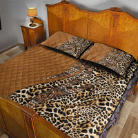 Africa Leopard Mix Native Tribal Pattern Quilt Bed Set - Wonder Print Shop