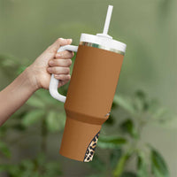 Africa Leopard Mix Native Tribal Pattern Tumbler With Handle - Wonder Print Shop