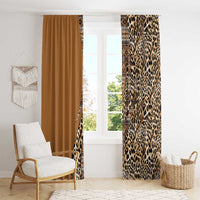 Africa Leopard Mix Native Tribal Pattern Window Curtain - Wonder Print Shop
