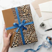 Africa Leopard Mix Native Tribal Pattern Wrapping Paper - Wonder Print Shop