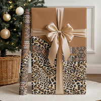 Africa Leopard Mix Native Tribal Pattern Wrapping Paper - Wonder Print Shop