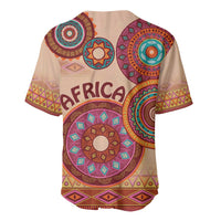 Africa Tribal Traditional Pattern Baseball Jersey Beige Motif LT9 - Wonder Print Shop
