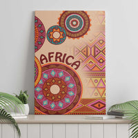 Africa Tribal Traditional Pattern Canvas Wall Art Beige Motif LT9 - Wonder Print Shop
