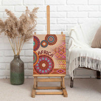 Africa Tribal Traditional Pattern Canvas Wall Art Beige Motif LT9 - Wonder Print Shop