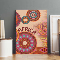 Africa Tribal Traditional Pattern Canvas Wall Art Beige Motif LT9 - Wonder Print Shop