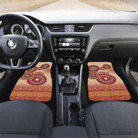 Africa Tribal Traditional Pattern Car Mats Beige Motif LT9 - Wonder Print Shop
