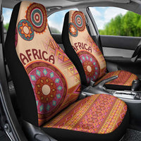 Africa Tribal Traditional Pattern Car Seat Cover Beige Motif LT9 - Wonder Print Shop