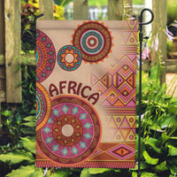 Africa Tribal Traditional Pattern Garden Flag Beige Motif - Wonder Print Shop