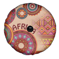 Africa Tribal Traditional Pattern Spare Tire Cover Beige Motif - Wonder Print Shop